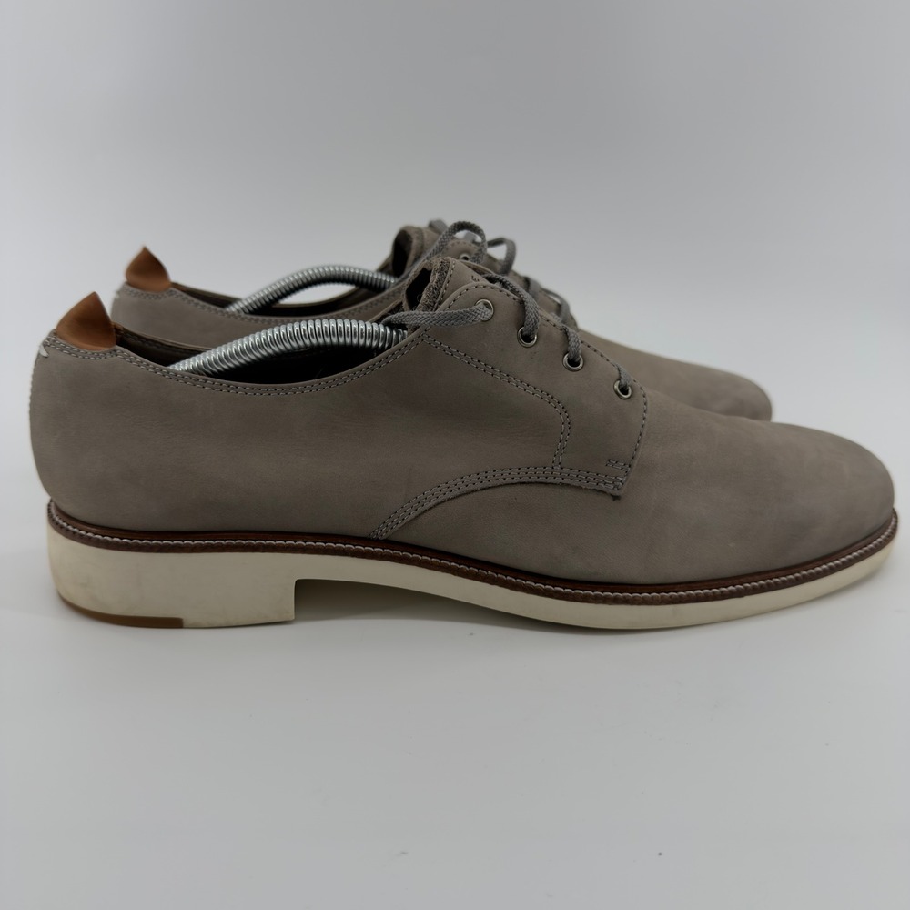 Cole Haan Grand Series Mens 11.5 M Grey Nubuck Plain Toe Oxford Shoes